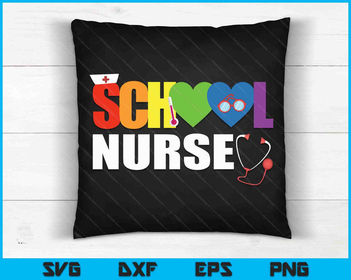 Elementary School Registered Nurse Back To School Nursing SVG PNG Digital Printable Files