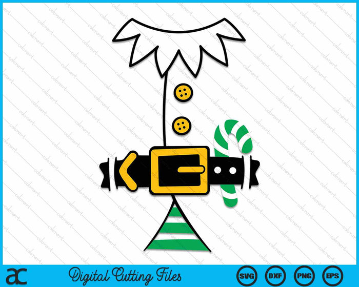 Elf Costume Christmas SVG PNG Digital Cutting Files Elf Costume Christmas SVG PNG Digital Cutting Files