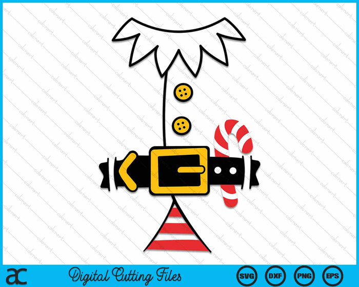 Elf Costume Christmas SVG PNG Cutting Printable Files Elf Costume Christmas SVG PNG Cutting Printable Files