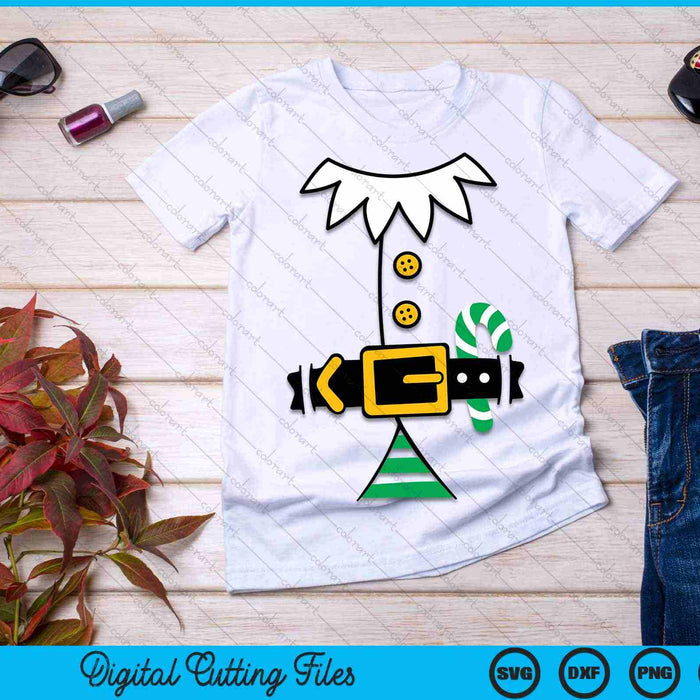 Elf Costume Christmas SVG PNG Digital Cutting Files Elf Costume Christmas SVG PNG Digital Cutting Files