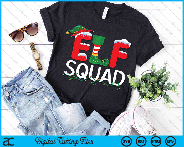 Elf Squad Christmas Matching Family SVG PNG Digital Cutting Files Elf Squad Christmas Matching Family SVG PNG Digital Cutting Files