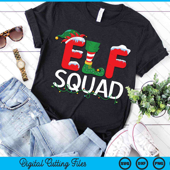 Elf Squad Christmas Matching Family SVG PNG Digital Cutting Files Elf Squad Christmas Matching Family SVG PNG Digital Cutting Files