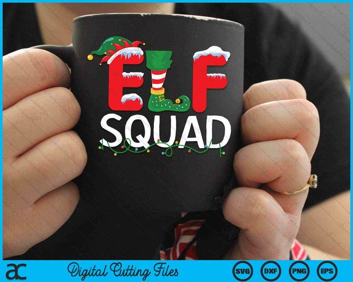 Elf Squad Christmas Matching Family SVG PNG Digital Cutting Files Elf Squad Christmas Matching Family SVG PNG Digital Cutting Files