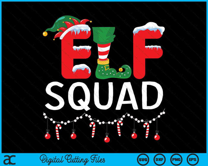 Elf Squad Family Christmas SVG PNG Digital Cutting Files Elf Squad Family Christmas SVG PNG Digital Cutting Files