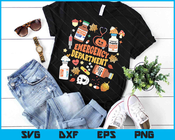 Emergency Department Funny Er Nurse Halloween Spooky Season SVG PNG Digital Printable Files Emergency Department Funny Er Nurse Halloween Spooky Season SVG PNG Digital Printable Files