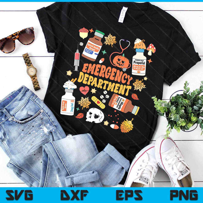 Emergency Department Funny Er Nurse Halloween Spooky Season SVG PNG Digital Printable Files Emergency Department Funny Er Nurse Halloween Spooky Season SVG PNG Digital Printable Files