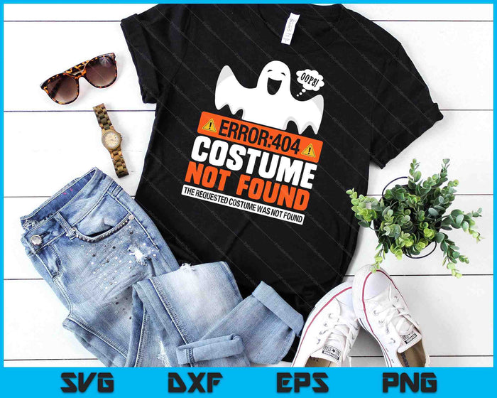 Error 404 Costume Not Found Halloween Ghost SVG PNG Digital Cutting File Error 404 Costume Not Found Halloween Ghost SVG PNG Digital Cutting File