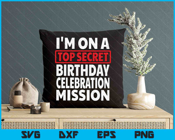 Escape Room Birthday Party Gift Retro Top Secret Mission SVG PNG Digital Printable Files