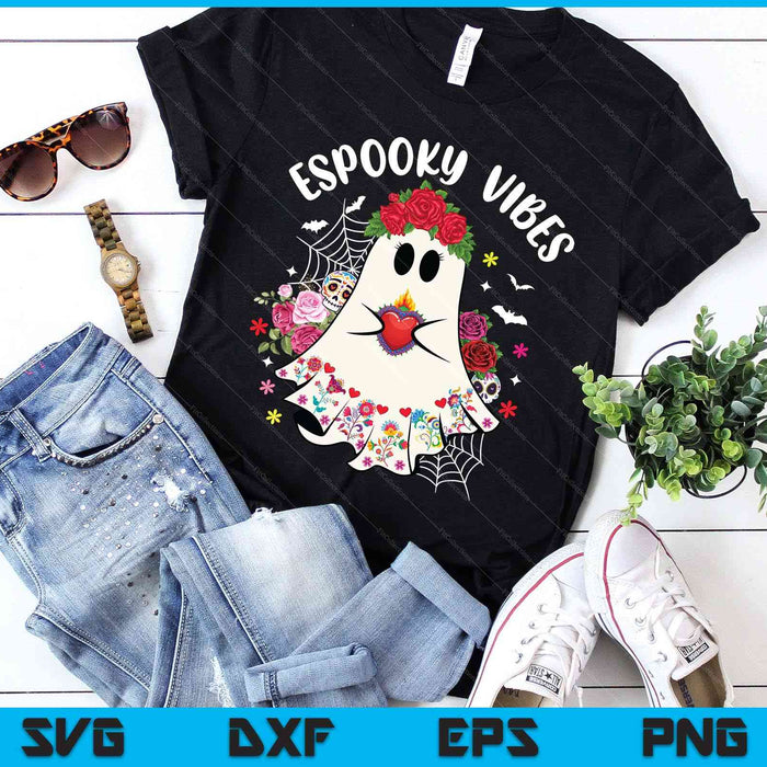 Espooky Vibes Concha Day Of The Dead Mexican Halloween Ghost SVG PNG Digital Printable Files Espooky Vibes Concha Day Of The Dead Mexican Halloween Ghost SVG PNG Digital Printable Files