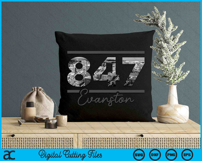 Evanston 847 Area Code Skyline Illinois Vintage SVG PNG Digital Cutting Files Evanston 847 Area Code Skyline Illinois Vintage SVG PNG Digital Cutting Files