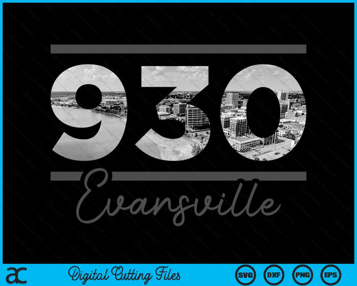 Evansville 930 Area Code Skyline Indiana Vintage SVG PNG Digital Cutting Files Evansville 930 Area Code Skyline Indiana Vintage SVG PNG Digital Cutting Files