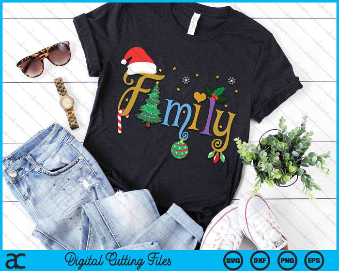 FAMILY Letters Christmas Style Love My Family Christmas SVG PNG Digital Cutting Files FAMILY Letters Christmas Style Love My Family Christmas SVG PNG Digital Cutting Files
