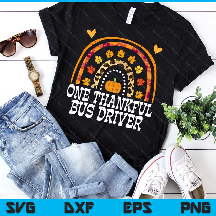 Fall Rainbow One Thankful Bus Driver Thanksgiving Fall SVG PNG Digital Printable Files Fall Rainbow One Thankful Bus Driver Thanksgiving Fall SVG PNG Digital Printable Files
