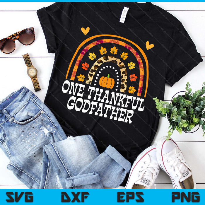 Fall Rainbow One Thankful Godfather Thanksgiving Fall SVG PNG Digital Printable Files Fall Rainbow One Thankful Godfather Thanksgiving Fall SVG PNG Digital Printable Files