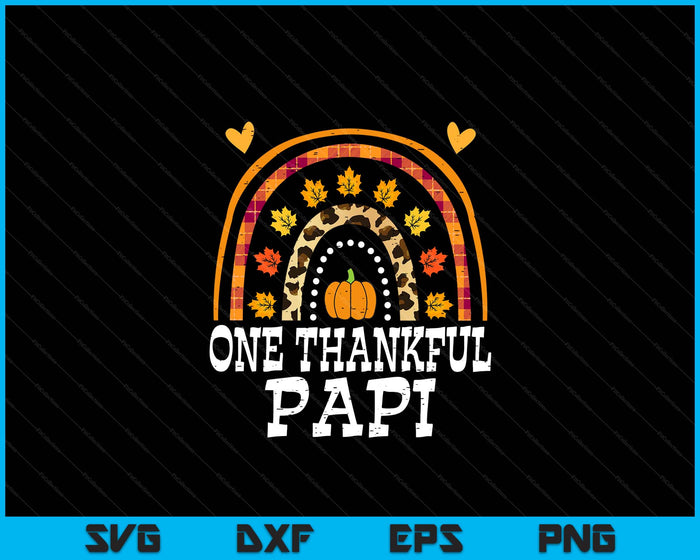 Fall Rainbow One Thankful Papi Thanksgiving Fall SVG PNG Digital Printable Files Fall Rainbow One Thankful Papi Thanksgiving Fall SVG PNG Digital Printable Files
