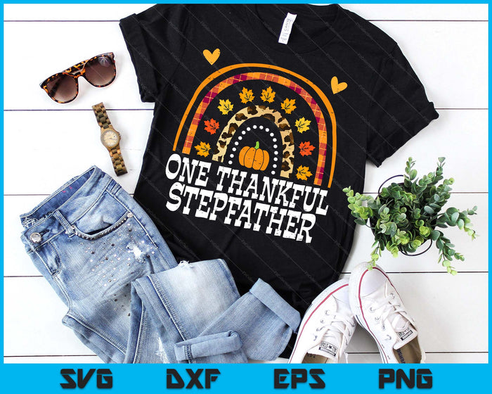 Fall Rainbow One Thankful Stepfather Thanksgiving Fall SVG PNG Digital Printable Files Fall Rainbow One Thankful Stepfather Thanksgiving Fall SVG PNG Digital Printable Files