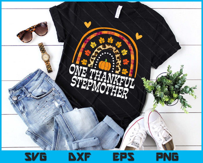 Fall Rainbow One Thankful Stepmother Thanksgiving Fall SVG PNG Digital Printable Files Fall Rainbow One Thankful Stepmother Thanksgiving Fall SVG PNG Digital Printable Files