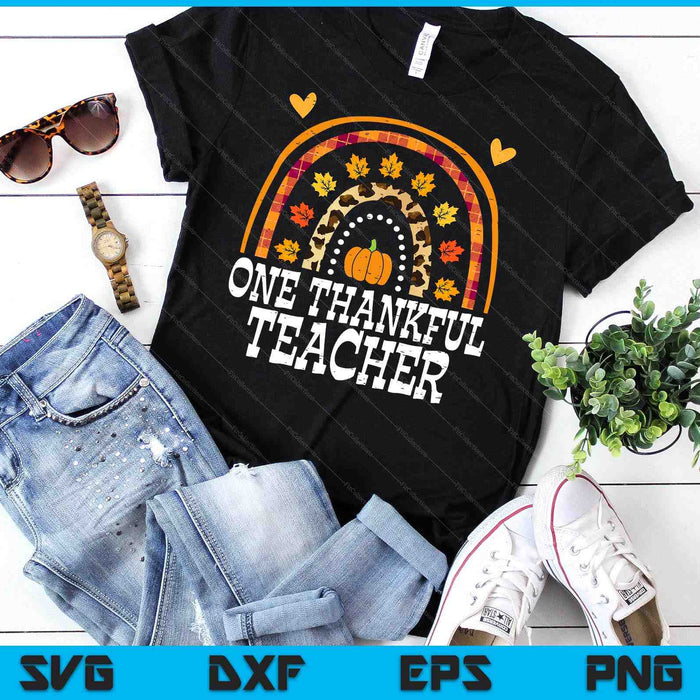 Fall Rainbow One Thankful Teacher Thanksgiving Fall SVG PNG Digital Printable Files Fall Rainbow One Thankful Teacher Thanksgiving Fall SVG PNG Digital Printable Files