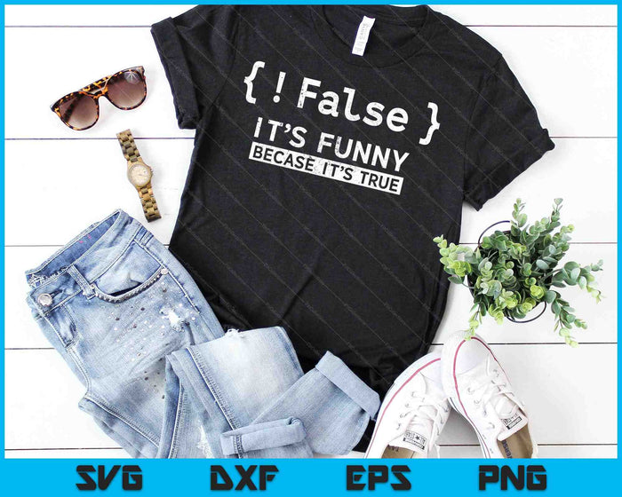 False Programmer Coding Code SVG PNG Cutting Printable Files False Programmer Coding Code SVG PNG Cutting Printable Files