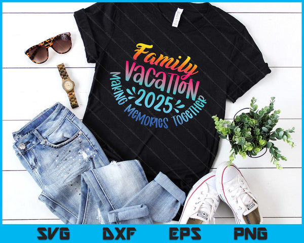 Family Vacation 2025 Beach Matching Family Summer Vacation SVG PNG Digital Printable Files