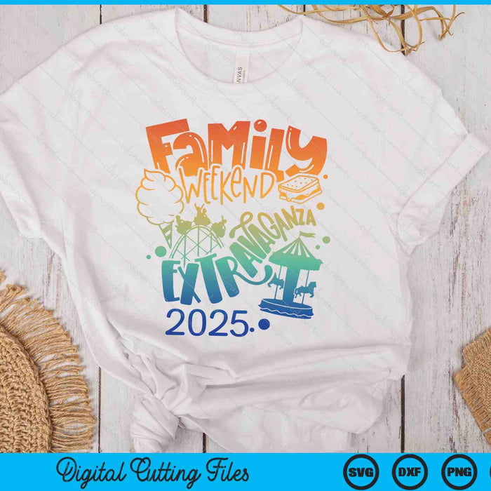 Family Weekend Theme Park Rollercoaster Cotton Candy Rides S'mores Carousel SVG PNG Digital Printable Files Family Weekend Theme Park Rollercoaster Cotton Candy Rides S'mores Carousel SVG PNG Digital Printable Files