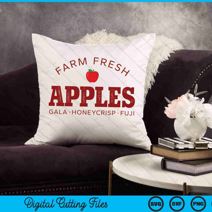 Granja manzanas frescas recogiendo granjero SVG PNG archivos de corte digital Granja manzanas frescas recogiendo granjero SVG PNG archivos de corte digital