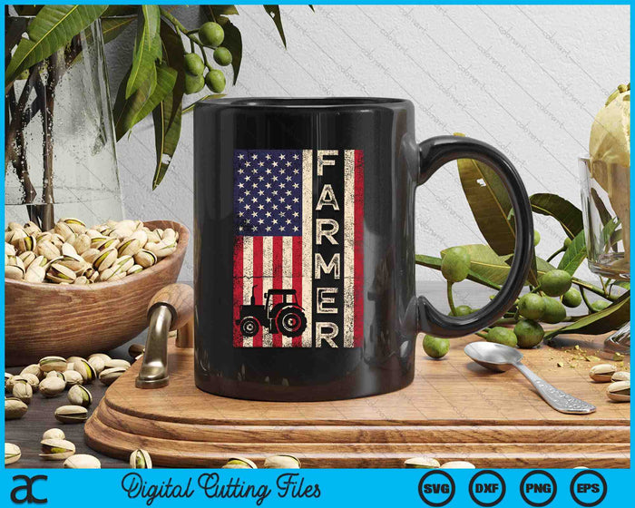 Farmer Tractors USA American Flag Patriotic Farming Gifts SVG PNG Digital Cutting File Farmer Tractors USA American Flag Patriotic Farming Gifts SVG PNG Digital Cutting File