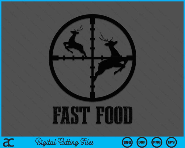 Fast Food Deer Hunting SVG PNG Digital Cutting Files