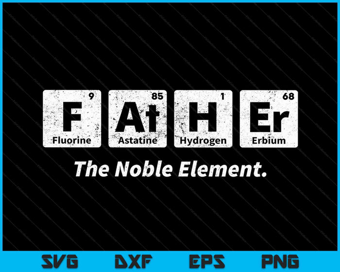 Vader Noble Element Vaderdag Wetenschap Grappige SVG PNG Snijden afdrukbare bestanden Vader Noble Element Vaderdag Wetenschap Grappige SVG PNG Snijden afdrukbare bestanden
