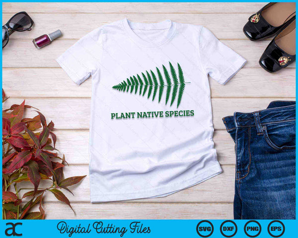 Fern Plant Native Species Fern Gardening SVG PNG Digital Cutting Files