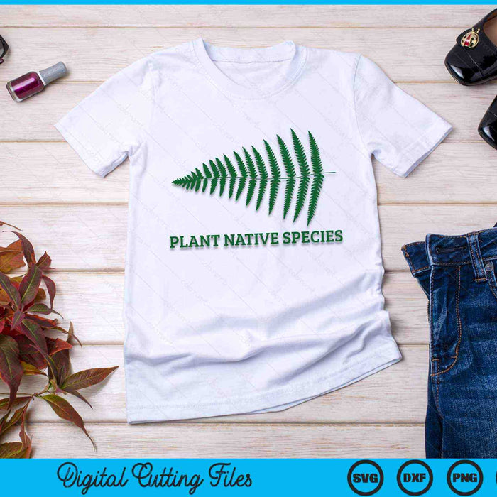 Fern Plant Native Species Fern Gardening SVG PNG Digital Cutting Files