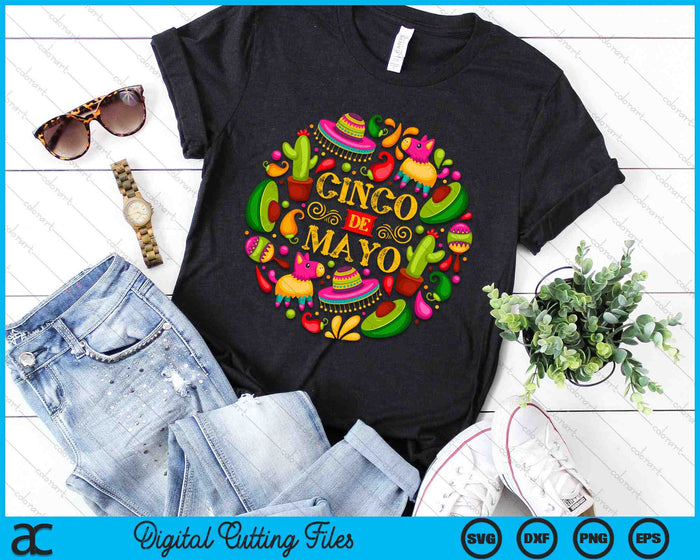 Fiesta Cinco De Mayo Party Mexican SVG PNG Digital Cutting Files Fiesta Cinco De Mayo Party Mexican SVG PNG Digital Cutting Files