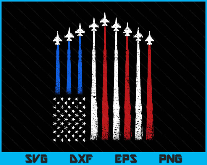 Fighter Jet Airplane USA Flag 4th Of July Patriotic SVG PNG Digital Printable Files Fighter Jet Airplane USA Flag 4th Of July Patriotic SVG PNG Digital Printable Files