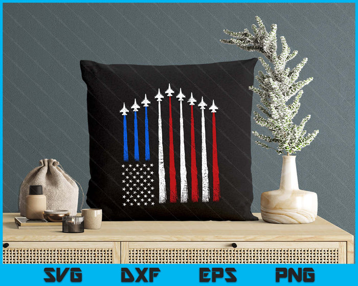 Fighter Jet Airplane USA Flag 4th Of July Patriotic SVG PNG Digital Printable Files Fighter Jet Airplane USA Flag 4th Of July Patriotic SVG PNG Digital Printable Files
