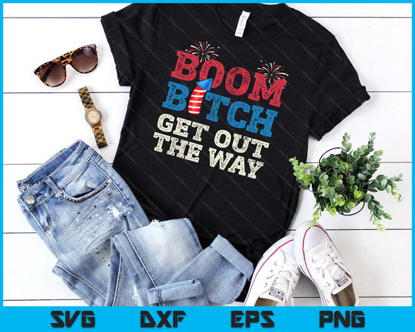 Fireworks Firing System Director Boom 4th Of July SVG PNG Digital Cutting Files
