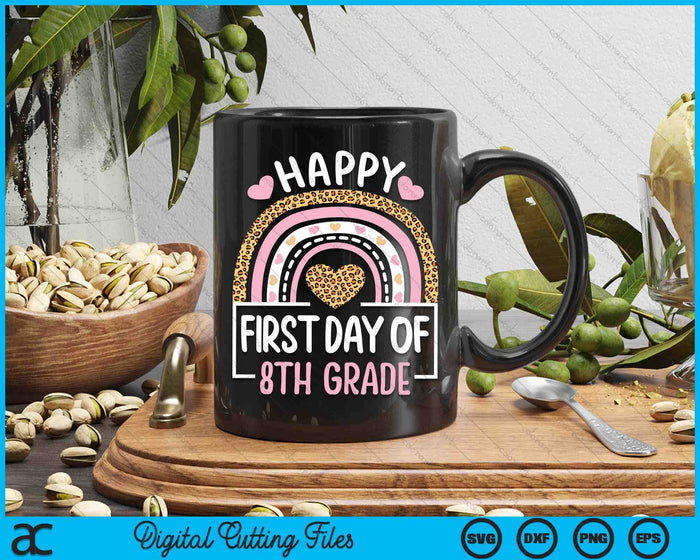 First Day Of 8th Grade Funny Back To School Leopard Teach SVG PNG Digital Cutting Files First Day Of 8th Grade Funny Back To School Leopard Teach SVG PNG Digital Cutting Files