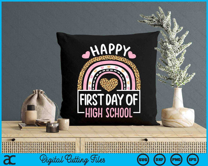 First Day Of High School Funny Back To School Leopard Teach SVG PNG Digital Cutting Files First Day Of High School Funny Back To School Leopard Teach SVG PNG Digital Cutting Files
