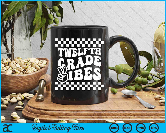 First Day Of Twelfth Grade Vibes Girls Back To School Boys SVG PNG Digital Cutting Files First Day Of Twelfth Grade Vibes Girls Back To School Boys SVG PNG Digital Cutting Files