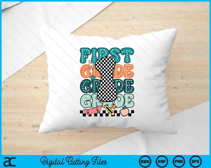 First Grade Back To School For Boys SVG PNG Digital Printable Files First Grade Back To School For Boys SVG PNG Digital Printable Files
