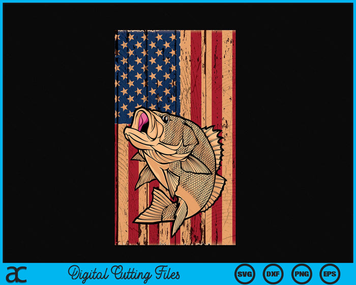 Fishing Wooden US American Flag Bass Fish Fisherman SVG PNG Digital Cutting Files Fishing Wooden US American Flag Bass Fish Fisherman SVG PNG Digital Cutting Files