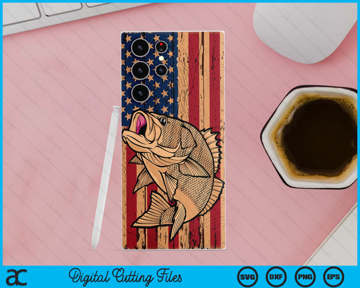 Fishing Wooden US American Flag Bass Fish Fisherman SVG PNG Digital Cutting Files Fishing Wooden US American Flag Bass Fish Fisherman SVG PNG Digital Cutting Files