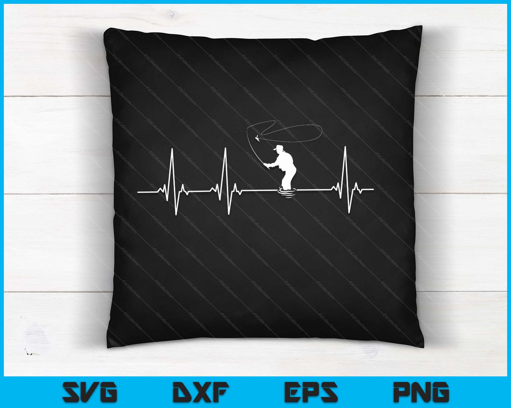 Fishing Heartbeat Fisherman catching a Fish Reel T-shirt Fishing Heartbeat Fisherman catching a Fish Reel T-shirt