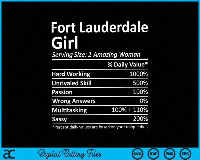 Fort Lauderdale Girl FL Florida Funny City Home Roots SVG PNG Cortar archivos imprimibles Fort Lauderdale Girl FL Florida Funny City Home Roots SVG PNG Cortar archivos imprimibles