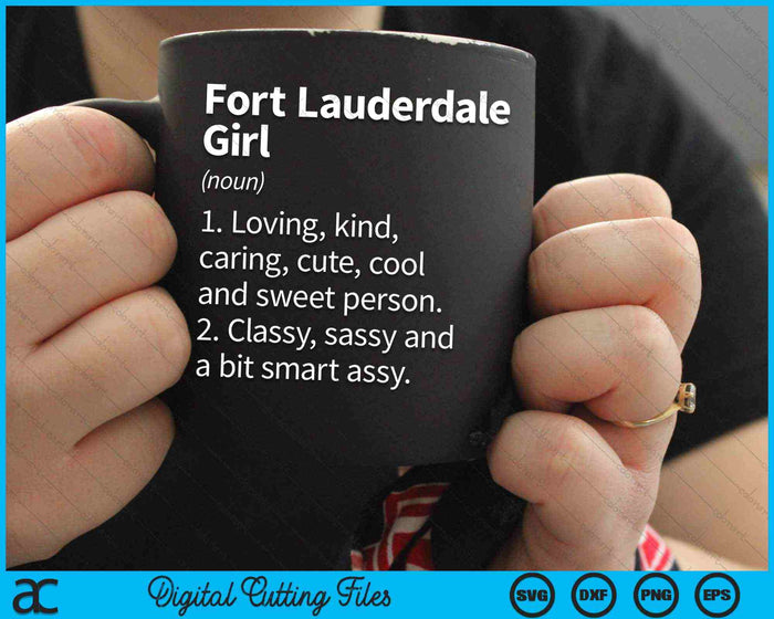 Fort Lauderdale Girl FL Florida Funny City Home Roots SVG PNG digitale snijbestanden Fort Lauderdale Girl FL Florida Funny City Home Roots SVG PNG digitale snijbestanden