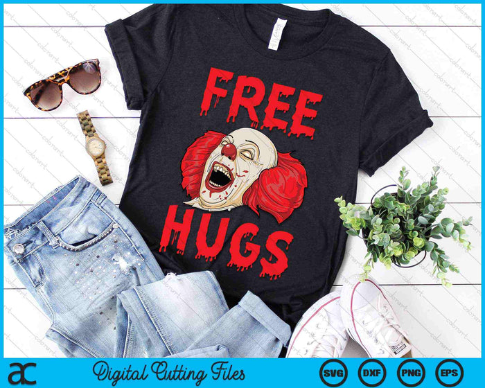 Free Hugs Halloween Evil Killer Scary Clown Horror SVG PNG Digital Cutting Files Free Hugs Halloween Evil Killer Scary Clown Horror SVG PNG Digital Cutting Files