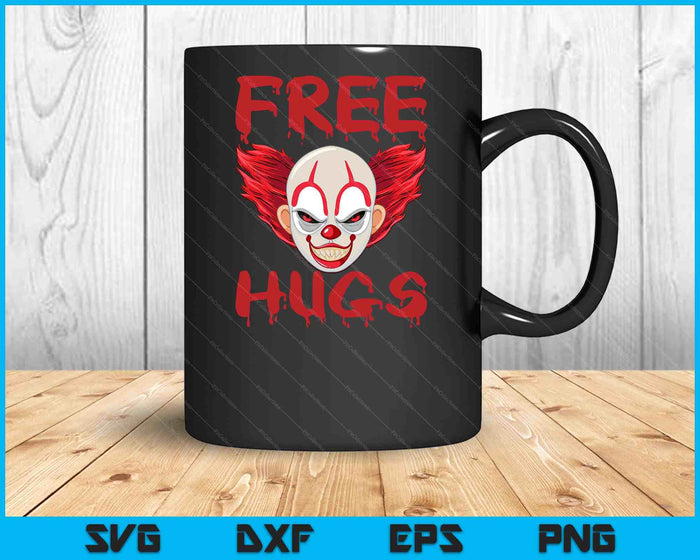 Free Hugs Halloween Evil Killer Scary Clown Horror Gift SVG PNG Digital Cutting Files Free Hugs Halloween Evil Killer Scary Clown Horror Gift SVG PNG Digital Cutting Files