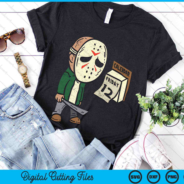 Friday 13th Halloween Horror Movie Humor Party Crazy SVG PNG Digital Cutting Files Friday 13th Halloween Horror Movie Humor Party Crazy SVG PNG Digital Cutting Files