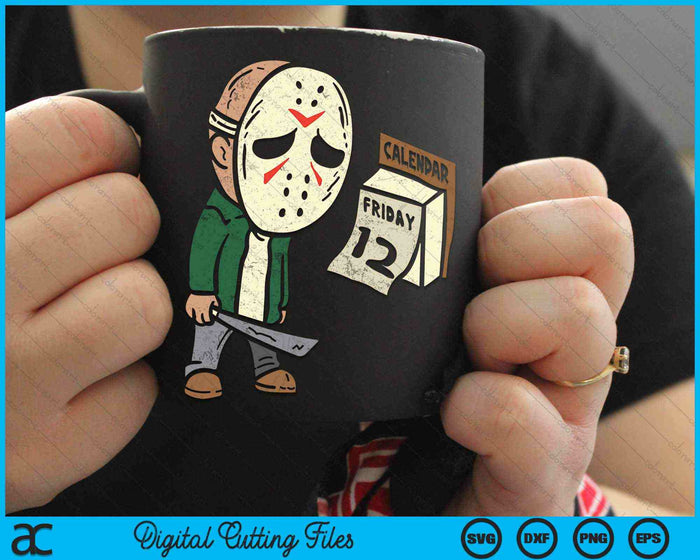 Friday 13th Halloween Horror Movie Humor Party Crazy SVG PNG Digital Cutting Files Friday 13th Halloween Horror Movie Humor Party Crazy SVG PNG Digital Cutting Files
