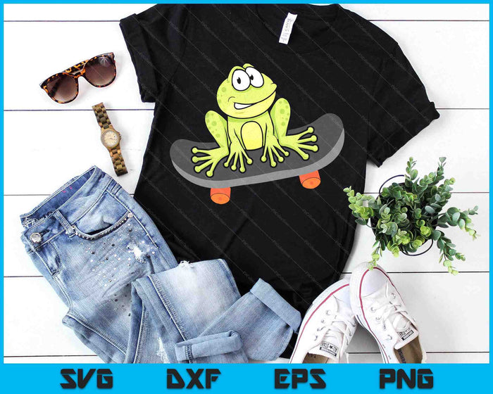 Frog On Skateboard Distressed Skater Frog SVG PNG Digital Printable Files Frog On Skateboard Distressed Skater Frog SVG PNG Digital Printable Files