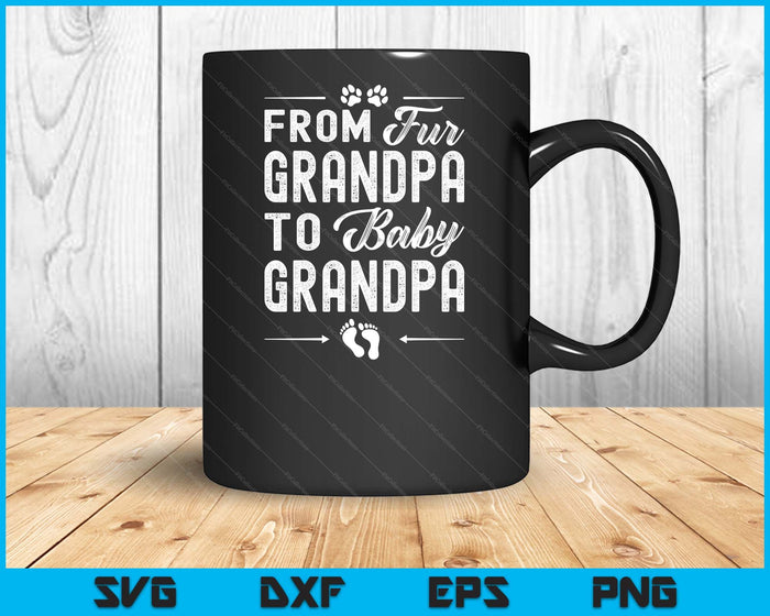 Van bont opa tot baby opa - hond opa zwangerschap SVG PNG digitale snijbestanden Van bont opa tot baby opa - hond opa zwangerschap SVG PNG digitale snijbestanden